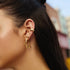 Gold Sparkling Star Stud Earrings